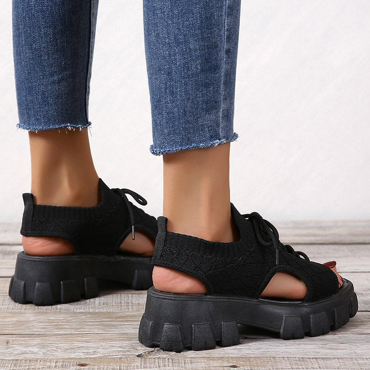 Damen Sportliche Sandalen mit atmungsaktivem Obermaterial und rutschfester Sohle R&B