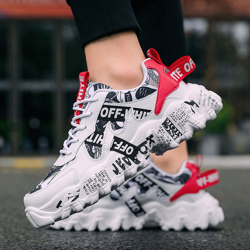 Damen Sportliche Sneaker mit einzigartigem Print-Design R&B