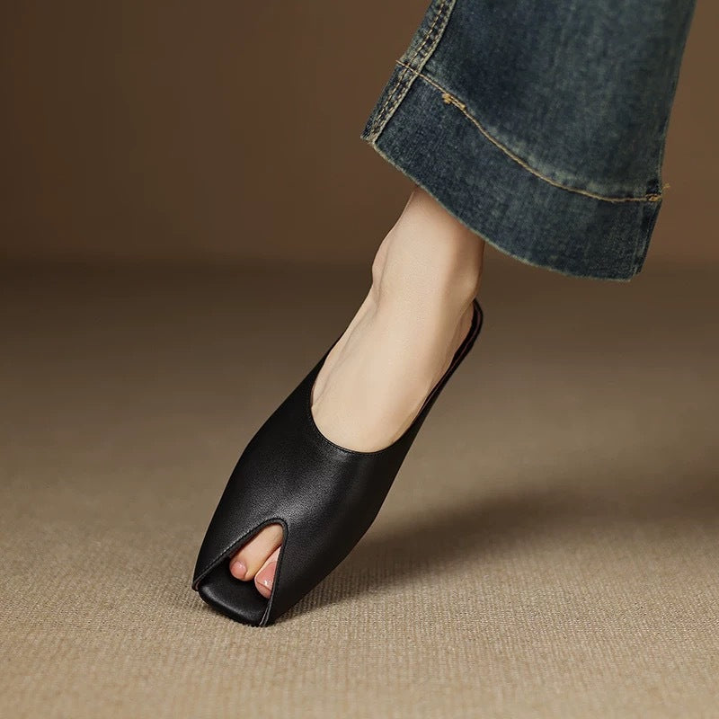 Damen Offene Mules mit elegantem Schnitt