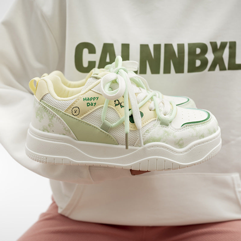 Damen Modische Sneakers mit einzigartigen Grafikelementen und flexibler Sohle