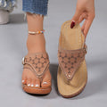 Damen Flip-Flops mit modisch perforiertem Obermaterial und bequemer Fußbettgestaltung R&B