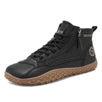 Damen Modische und robuste Outdoor-Stiefel mit hohem Schaft und rutschfester Profilsohle