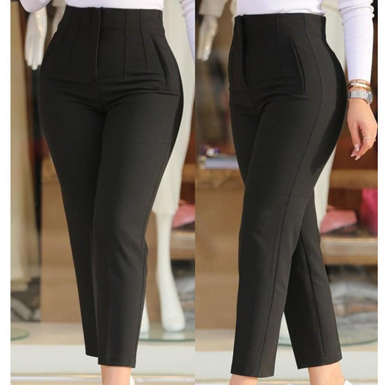 Damen Hochgeschnittener Schlank-Pant mit dekorativem Nähdetails R&B