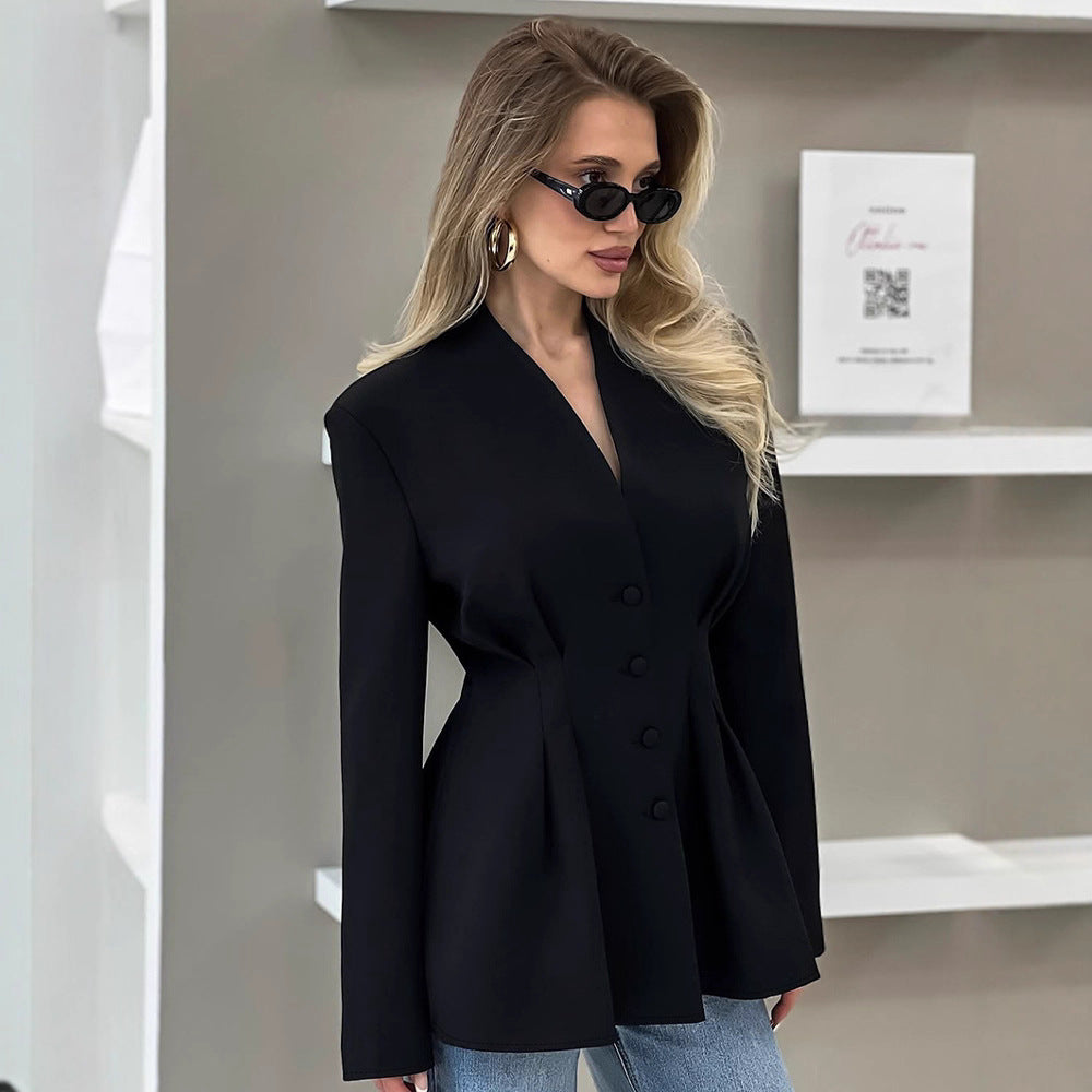 Damen Eleganter Blazer mit taillierten Akzenten R&B