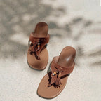 Damen Zehentrenner-Sandalen mit modischem Quastendetail und eleganter Riemenfront R&B