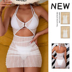 Damen Kleid mit aufregenden Cut-Outs und verspielten Rüschen R&B