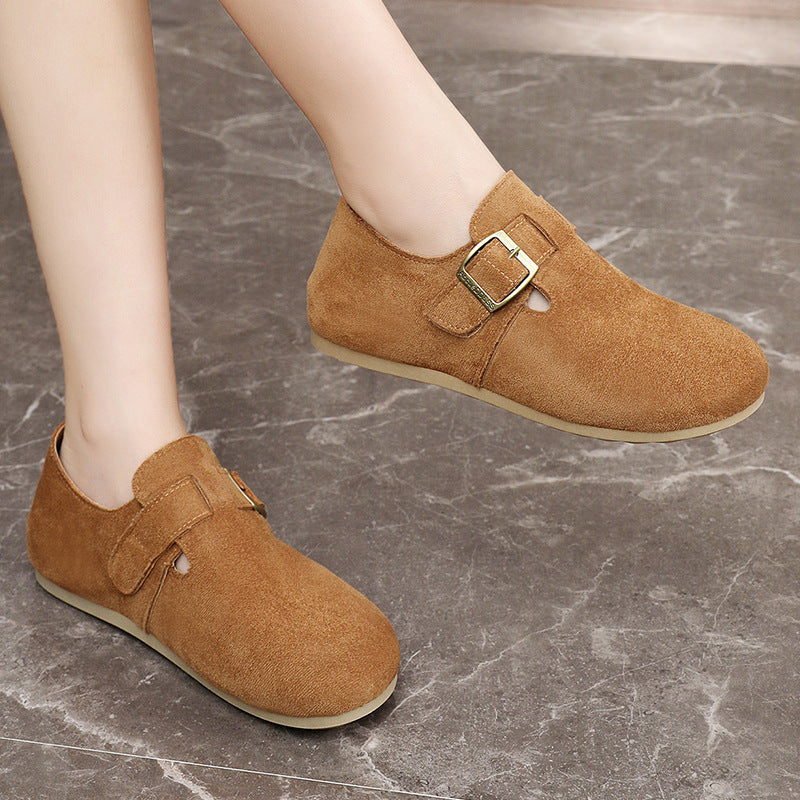 Damen Clogs mit praktischem Schnallenverschluss und rutschfester Sohle R&B