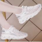 Damen Bequeme Lauf-Sneaker mit dämpfender Sohle und atmungsaktiver Konstruktion