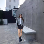 Damen Modische Jacke aus hochwertigem Material mit strukturiertem Schnitt R&B