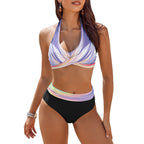 Damen Stütz-Bikini mit modischer Wickeloptik R&B