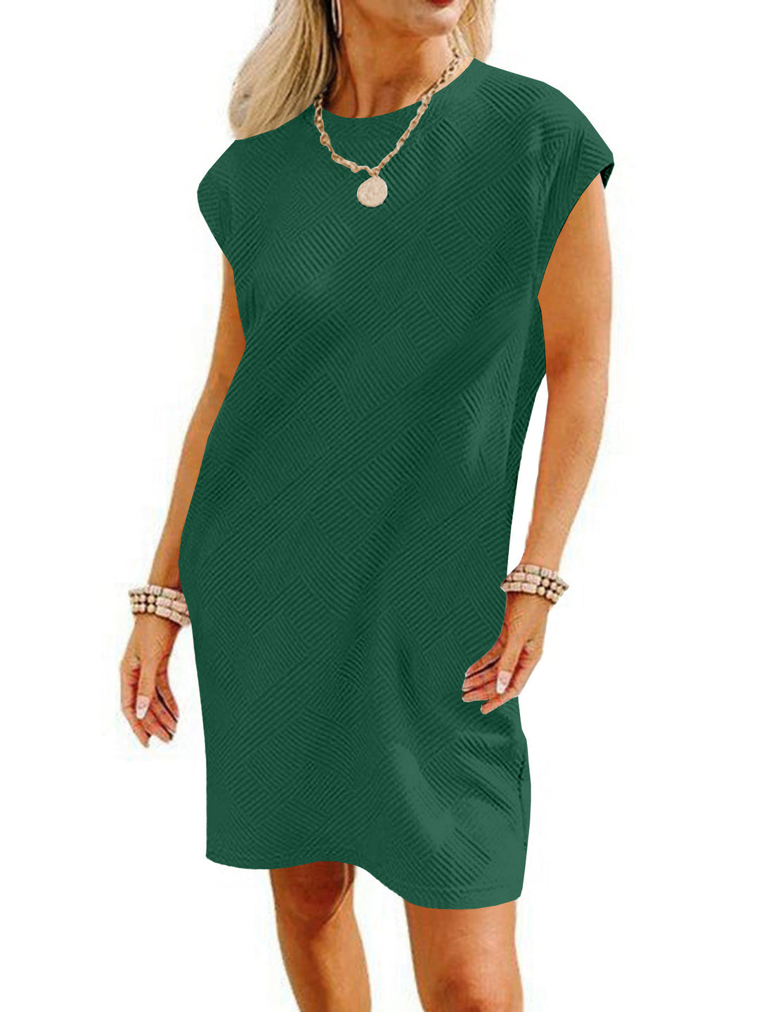 Damen Lockeres Sommerkleid mit strukturiertem Design und schickem Schnitt R&B