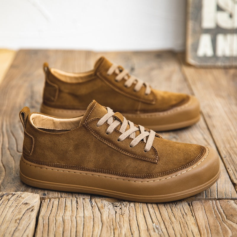 Damen bequeme Veloursledersneaker R&B