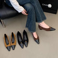 Damen Ballerinas mit elegantem spitz zulaufendem Design und modischem Lackakzent R&B
