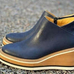 Damen Wedge-Stiefeletten mit raffiniertem Reißverschluss R&B