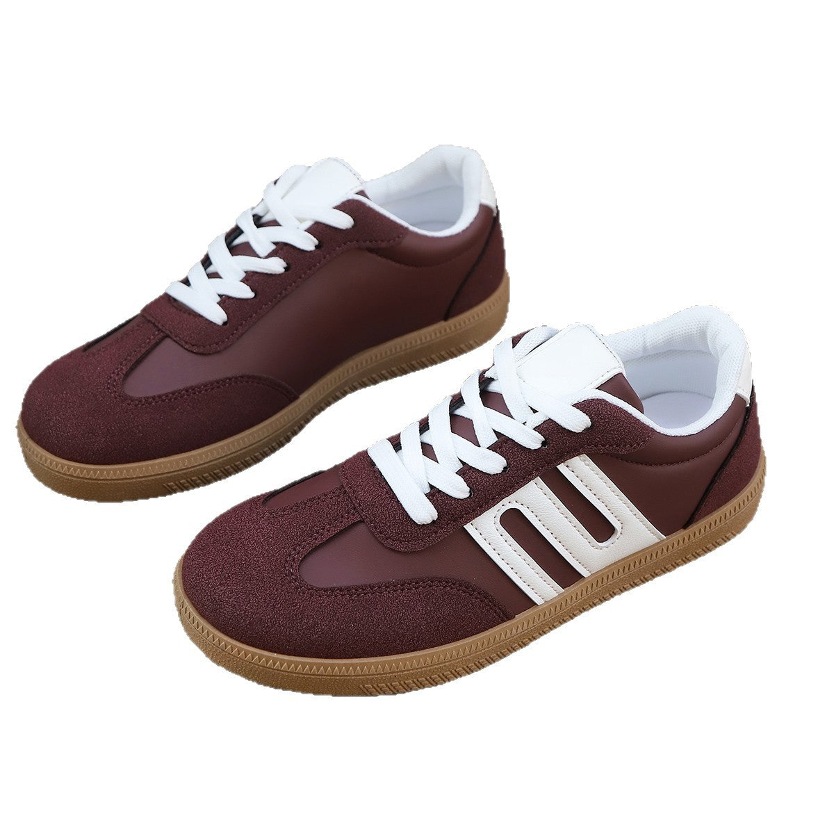 Damen Sportliche Sneakers aus hochwertigem Kunstleder mit bequemer Dämpfung R&B