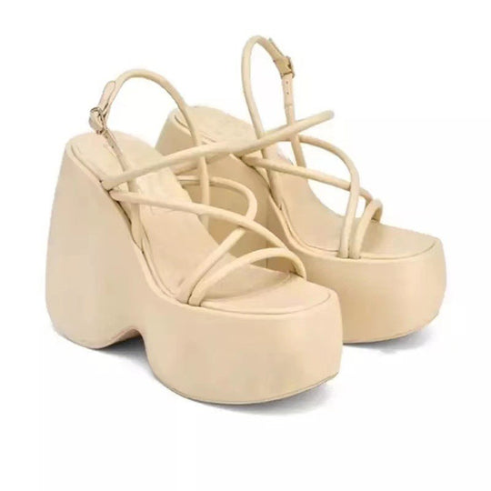 Damen Plateau-Pumps mit elegantem Riemchen-Design R&B