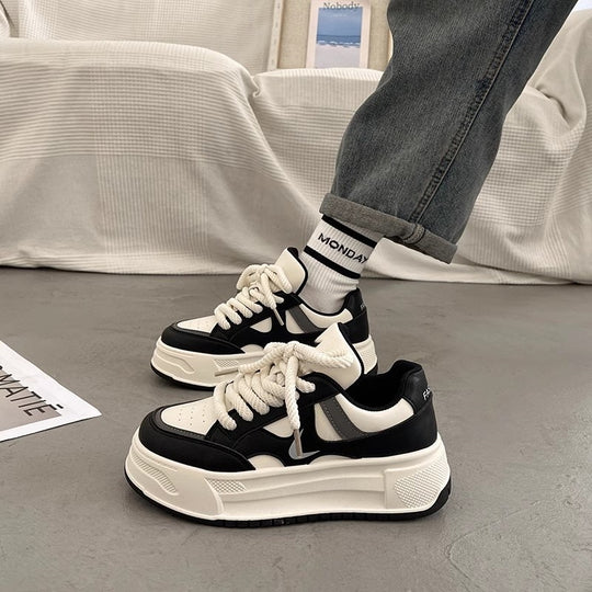 Damen modische Sneaker mit hohem Plateau und atmungsaktiver Obermaterial von R&B
