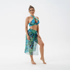 Damen Bikini-Set mit verspieltem Spitze-Design und transparenter Strandumhüllung R&B
