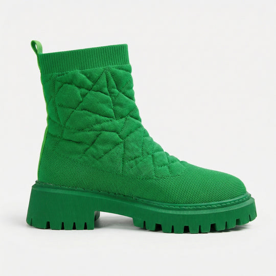 Damen Modische Stiefel mit strukturiertem Obermaterial und rutschfester Profilsohle R&B