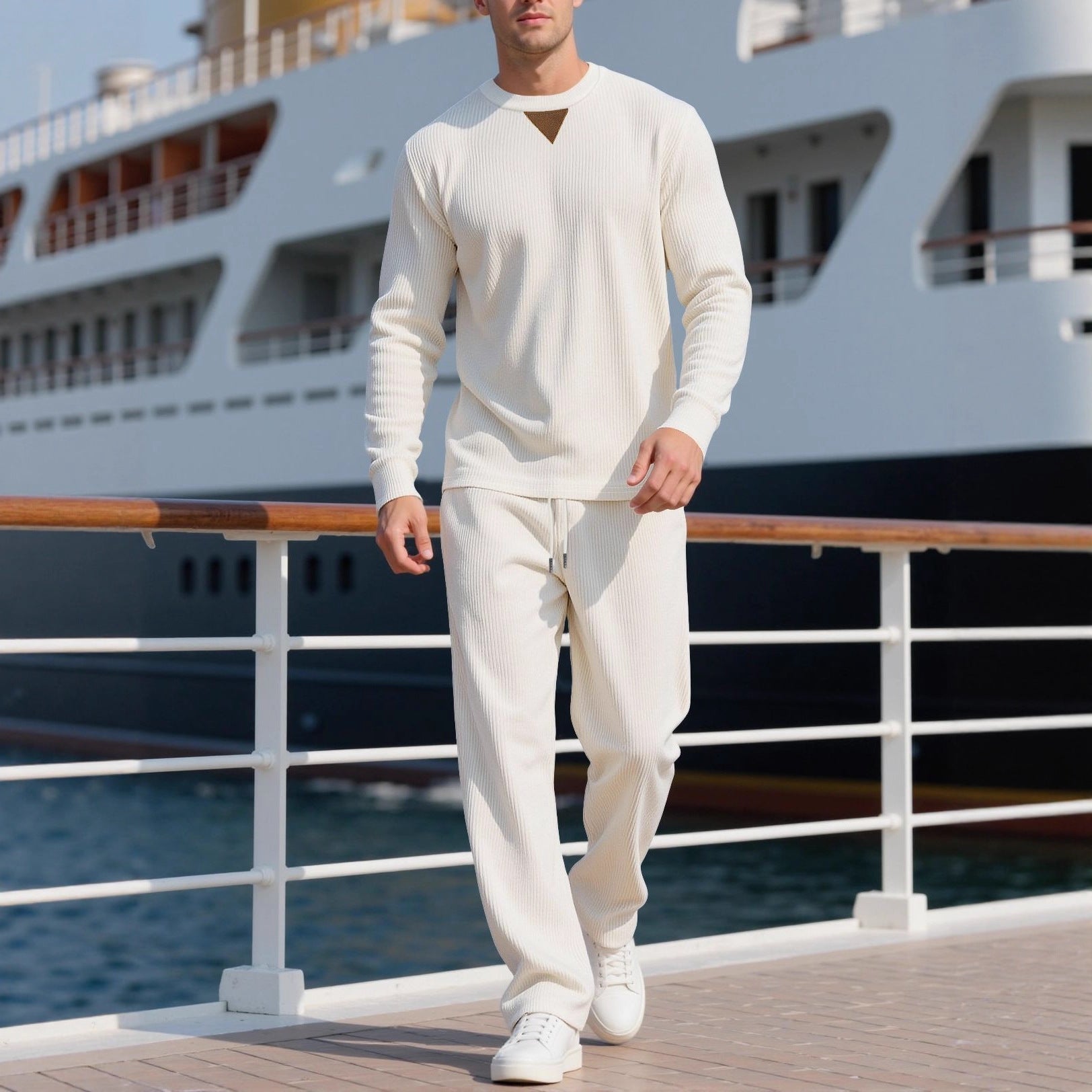 Herren lässiger Pullover und Jogginghose Set R&B