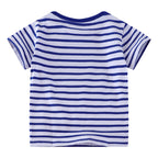 Unisex Baumwoll-T-Shirt mit buntem Baustellenmotiv R&B