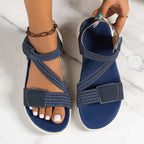 Damen Sportliche Sandalen mit verstellbarem Riemendesign und rutschfester Sohle R&B