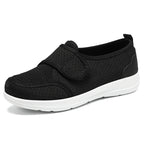 Damen Atmungsaktive Slip-On Freizeitschuhe mit verstellbarem Klettverschluss R&B