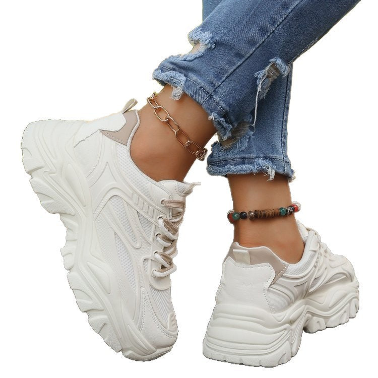 Damen Chunky Sneakers mit modischen Sternen-Applikationen R&B