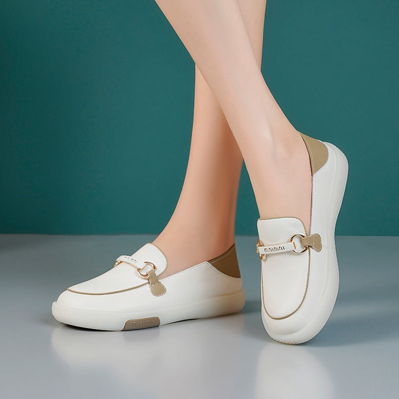Damen Bequeme Slip-On Schuhe mit modischem Dekor und rutschfester Sohle R&B