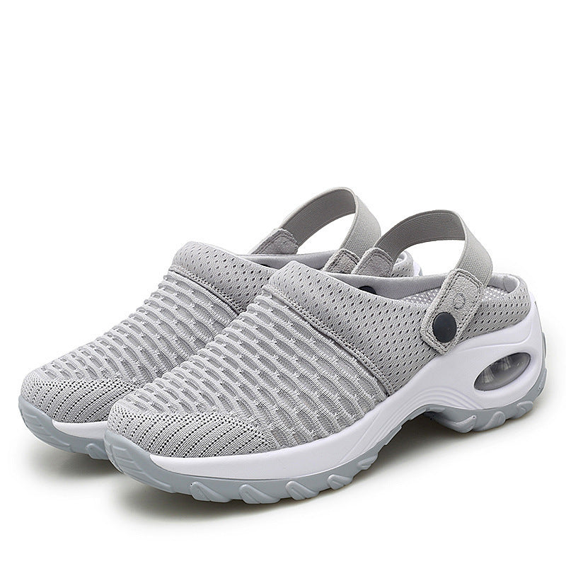 Damen atmungsaktive Slip-On Sneakers mit modischem Mesh-Design R&B