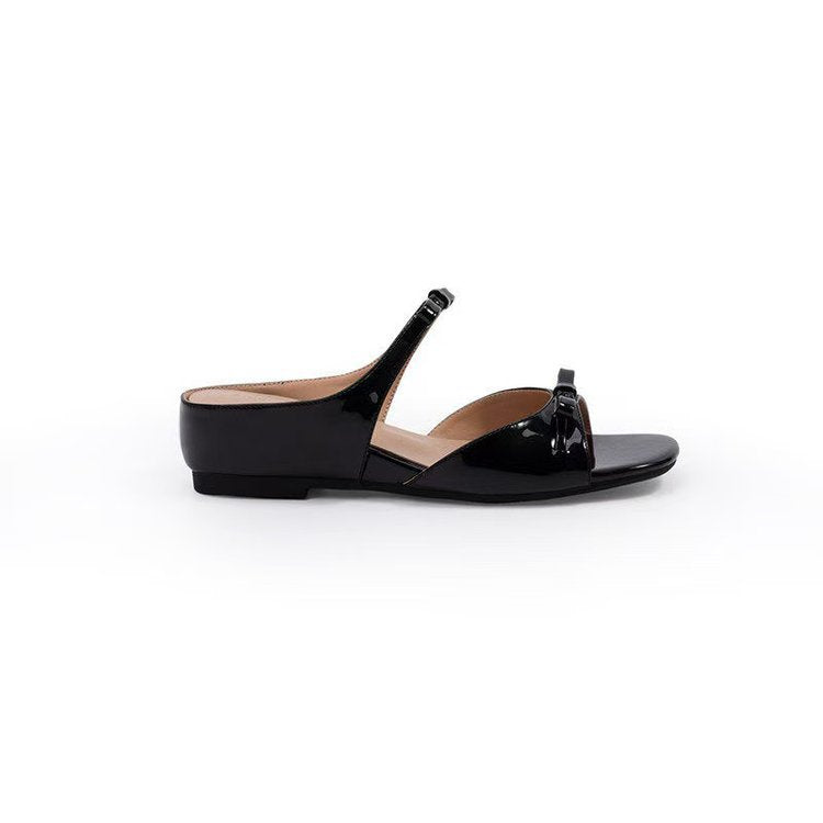 Damen elegante Sling-Pantoletten mit verstellbarem Riemen und komfortablem Fußbett R&B