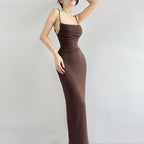 Damen Figurschmeichelndes Midi-Kleid mit dezentem Raffungseffekt R&B