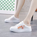 Damen Sneaker mit abnehmbarer Ferse und atmungsaktiver Mesh-Oberfläche