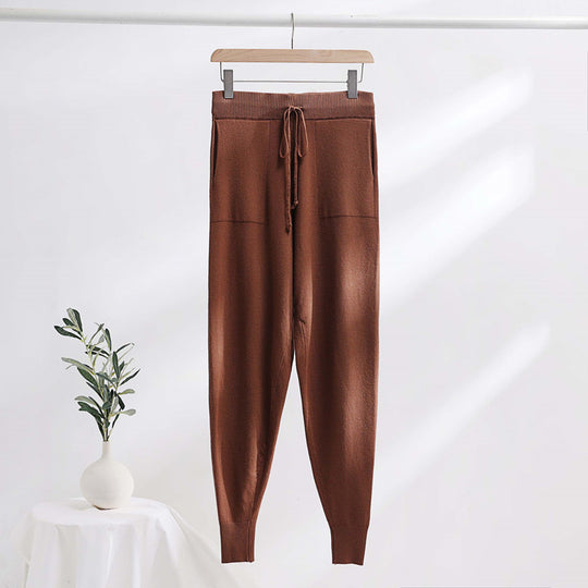Damen bequeme und stilvolle Strickhose R&B