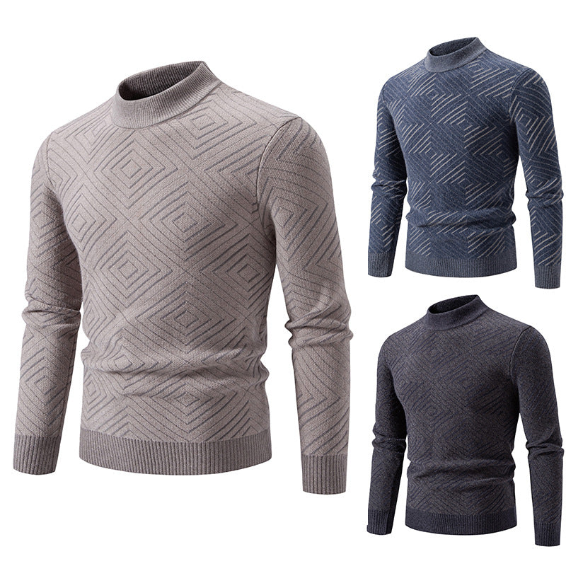 Herren eleganter Pullover mit Strukturmuster R&B