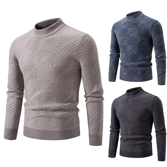 Herren eleganter Pullover mit Strukturmuster R&B