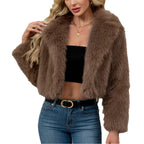 Damen Eleganter Kunstfellbolero R&B