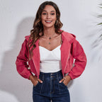 Damen Kurzjacke mit lässigem Schnitt und praktischen Brusttaschen R&B