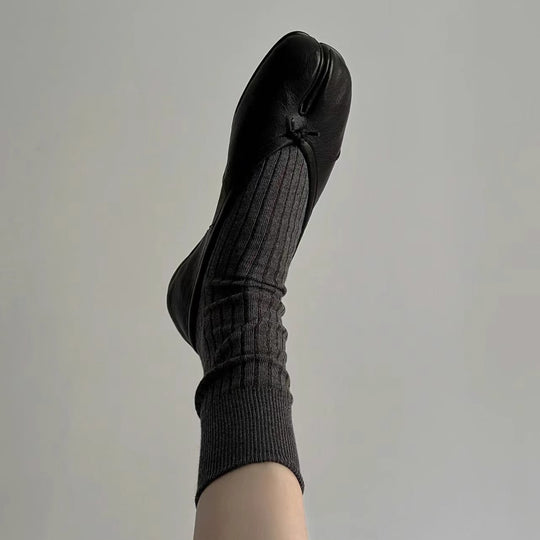 Damen Ballerinas mit raffinierter Zehenpartie und samtiger Lederverarbeitung R&B