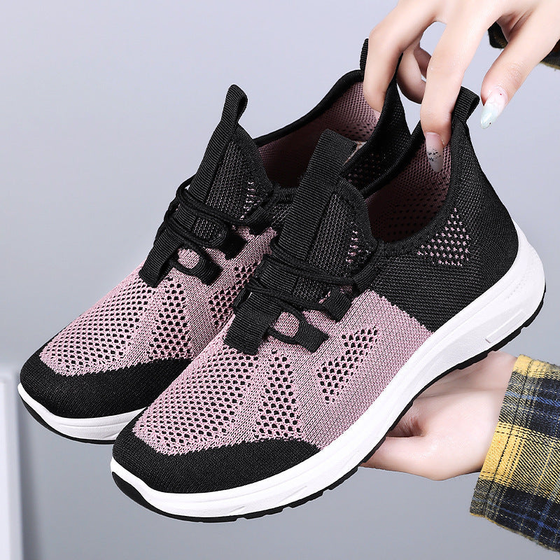 Damen Atmungsaktive Sportschuhe mit elastischem Obermaterial und rutschfester Sohle R&B