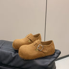Damen Clogs mit elegantem Schnallenverschluss und weichem Obermaterial R&B