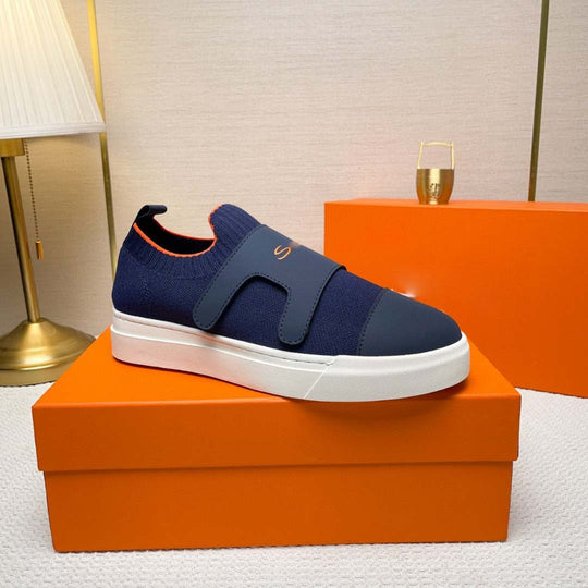 Damen Sportliche Slip-On Sneakers mit elastischem Verschluss und atmungsaktiver Oberfläche R&B