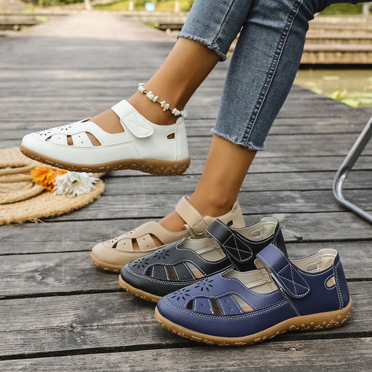 Damen Atmungsaktive Sandalen mit verstellbarem Klettverschluss R&B