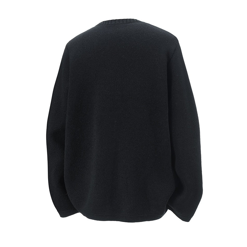 Damen Strickjacke mit hohem Kragen und dezenten Knopfdetails