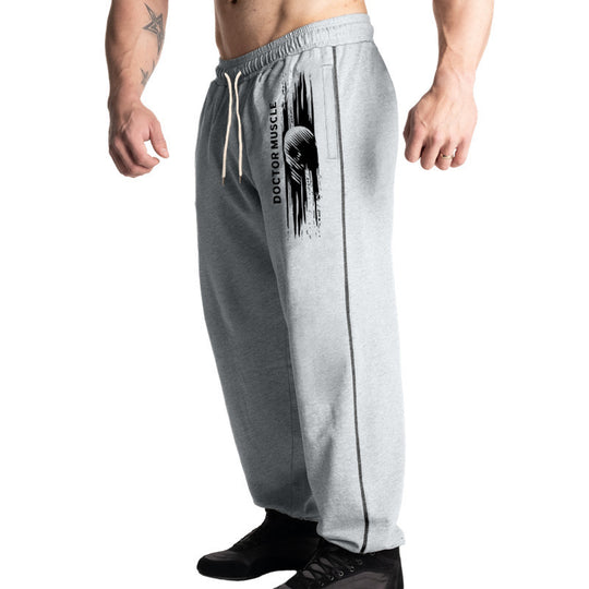 Herren Bequeme Sportjogginghose mit seitlichen Taschen und verstellbarem Kordelzug R&B