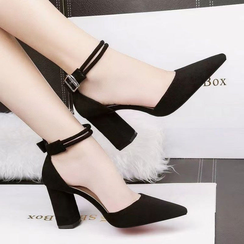 Damen Elegante Slingback-Pumps mit Blockabsatz und stilvollem Riemchen-Design R&B
