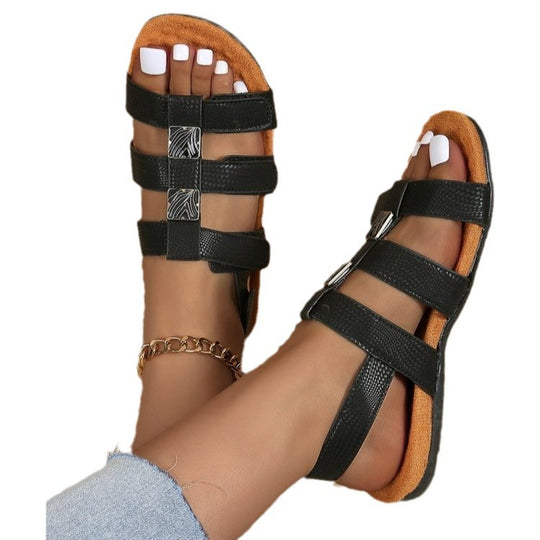 Damen Sandalen mit komfortablem Fußbett R&B