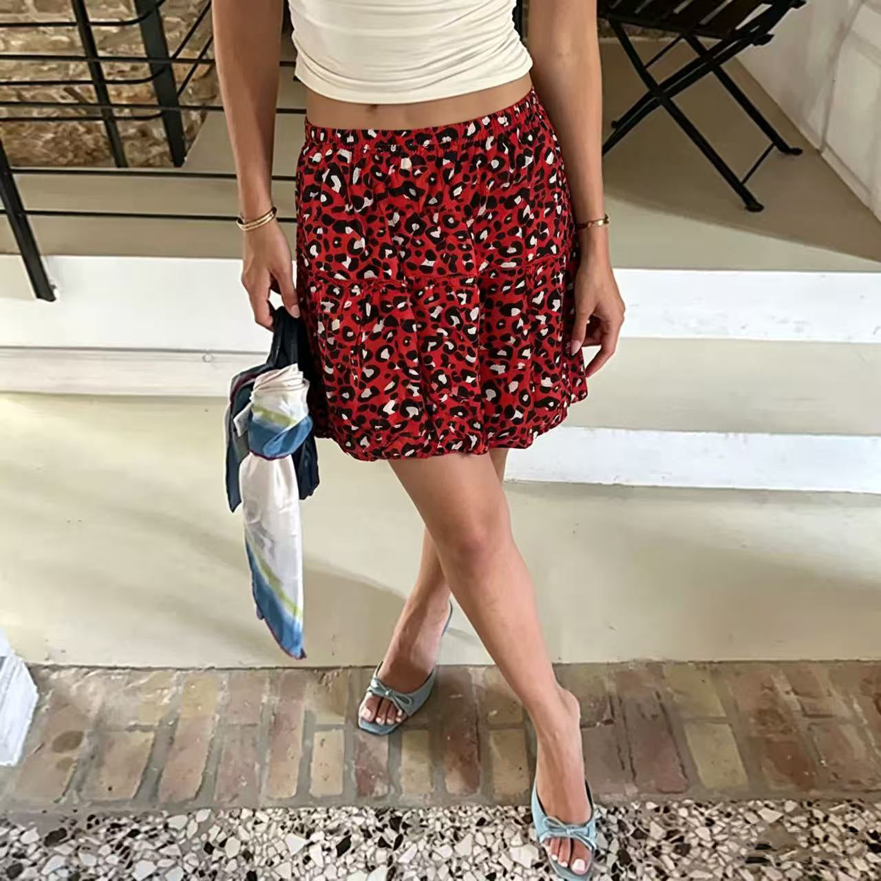 Damen Minirock mit animalischem Print R&B