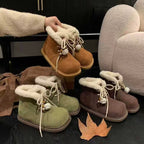 Damen Kuschelige Winterboots mit weichem Kunstfellkragen R&B