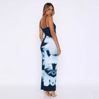 Damen Elegantes Maxikleid mit schmeichelnder Silhouette und floralem Design R&B